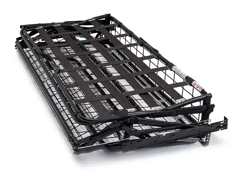 Mecanismo de sofá-cama com grade de metal de 2 dobras