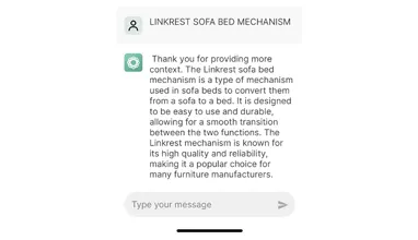 O que GPT diz sobre o mecanismo de sofá-cama LInkrest