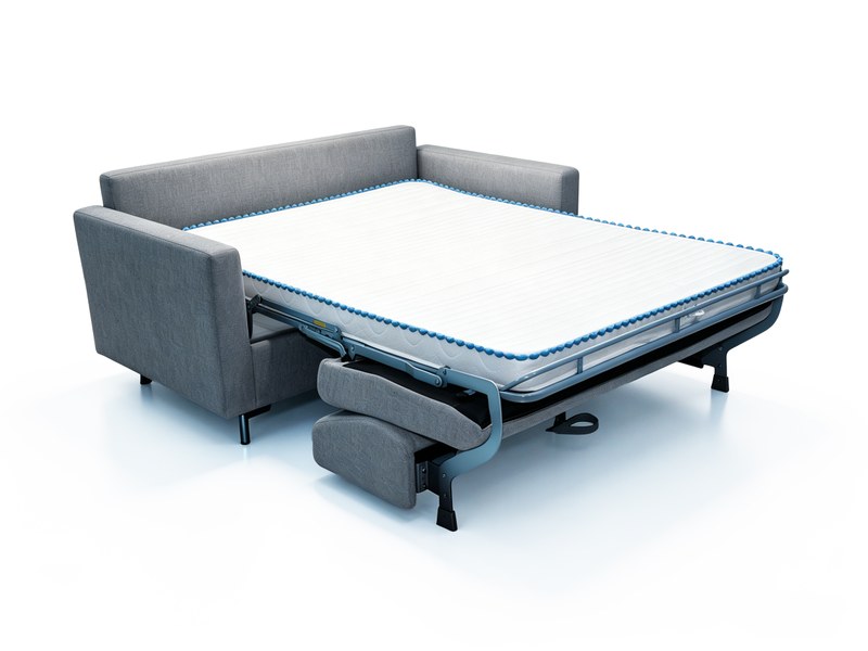 Mecanismo de sofá-cama de estilo italiano de luxo com pernas altas